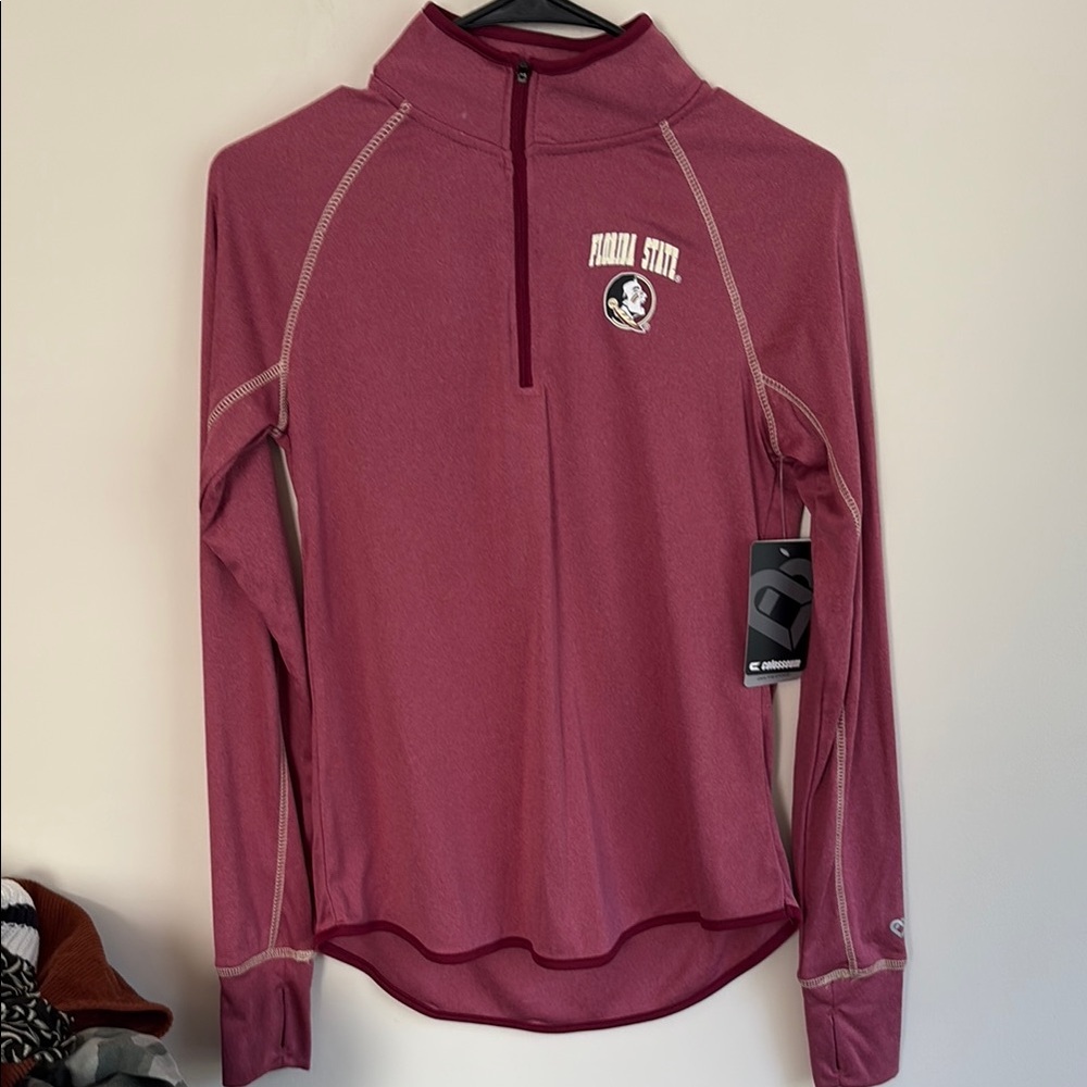 Colosseum Maroon Florida State Crew Neck Sweater